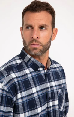 Chemise à carreaux en velours OCEAN -