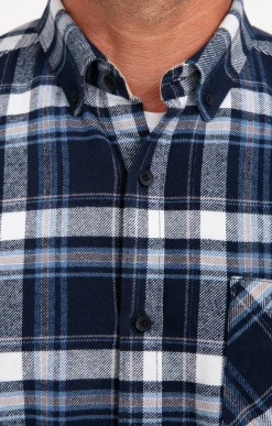 Chemise à carreaux en velours OCEAN -