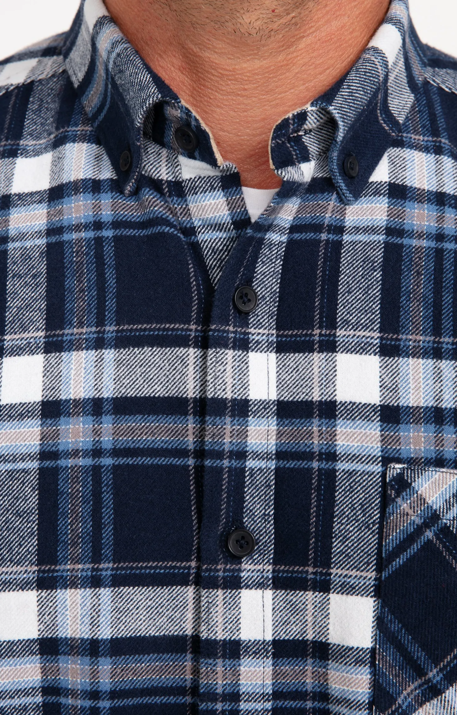 Chemise à carreaux en velours OCEAN -