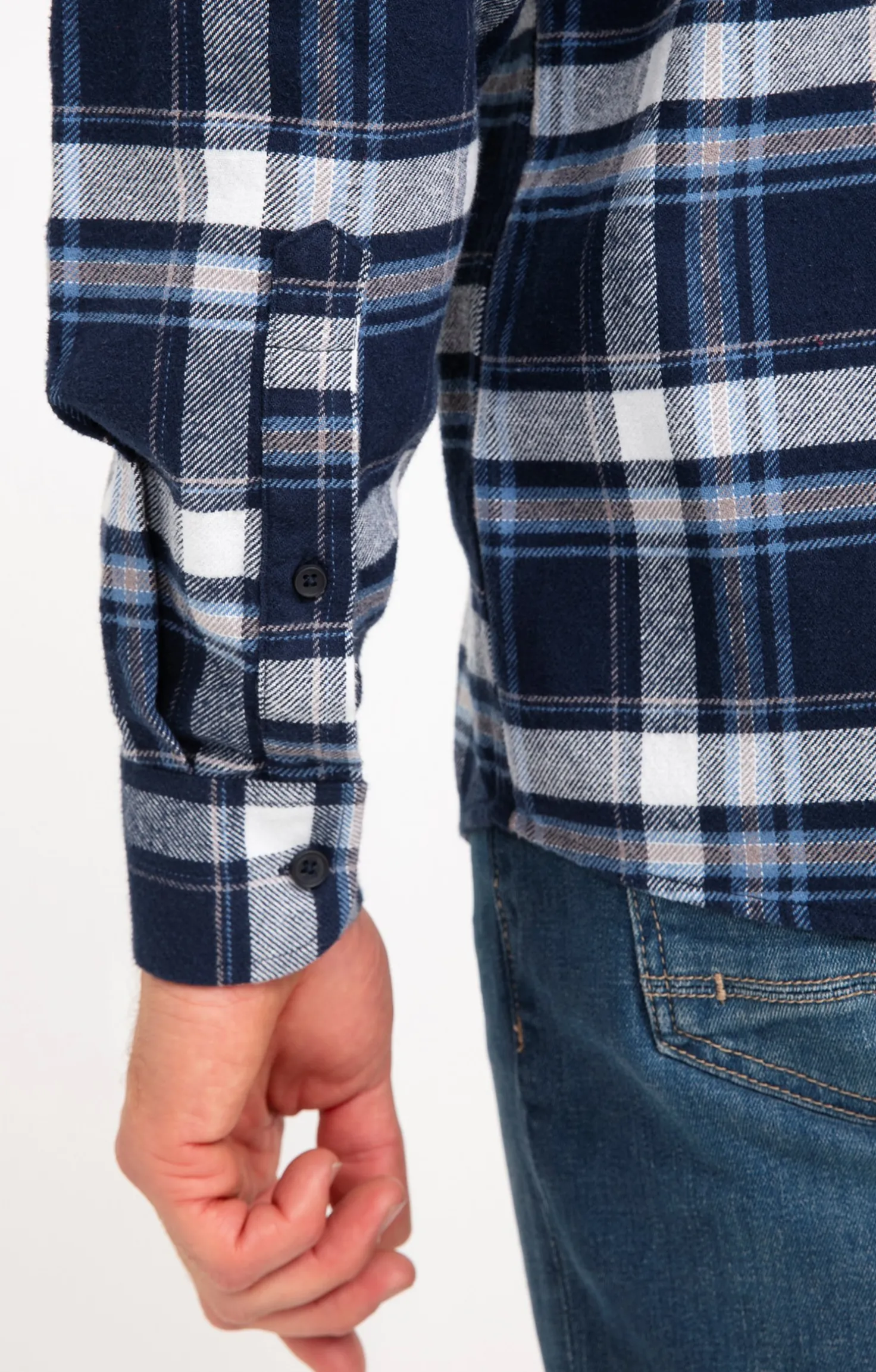 Chemise à carreaux en velours OCEAN -