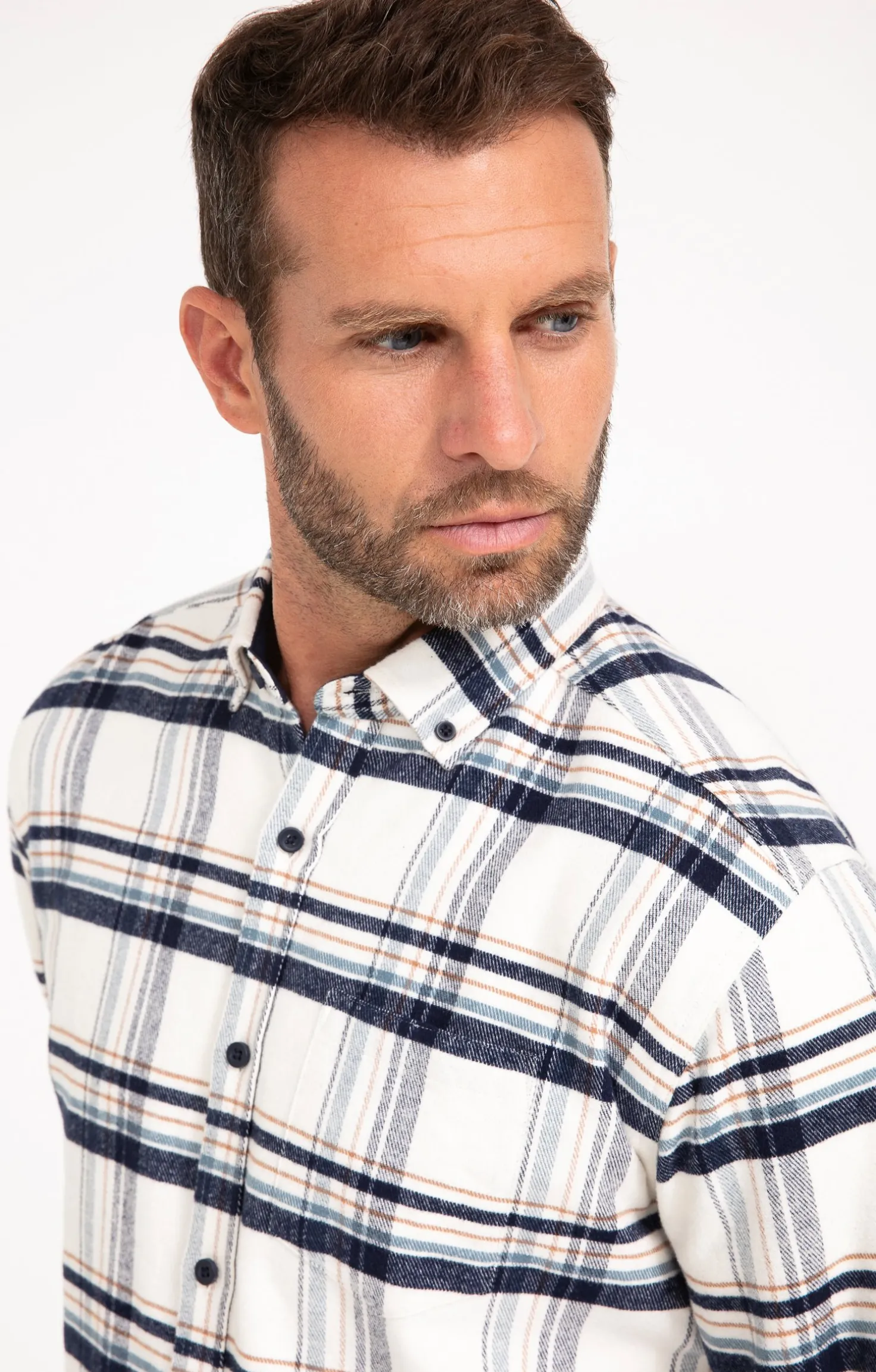 Chemise à carreaux manches longues NESS -