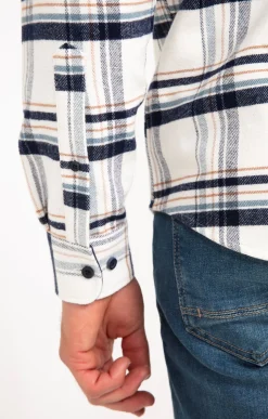 Chemise à carreaux manches longues NESS -