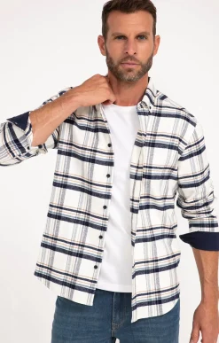 Chemise à carreaux manches longues NESS -
