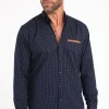 Chemise à manches longues marine -