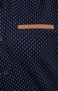 Chemise à manches longues marine -