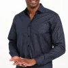 Chemise en lurex manches longues -