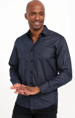 Chemise en lurex manches longues -