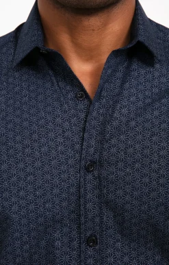 Chemise en lurex manches longues -