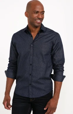 Chemise en lurex manches longues -