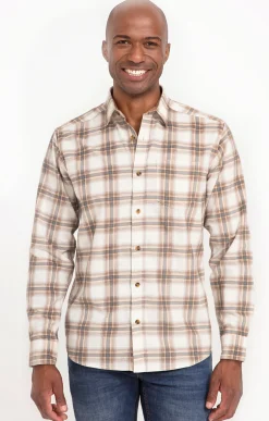 Chemise en velours écru -
