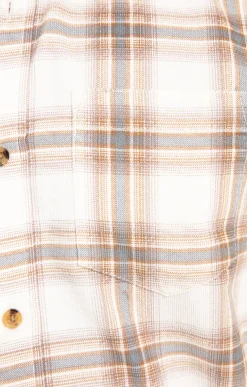 Chemise en velours écru -