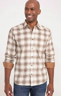 Chemise en velours écru -