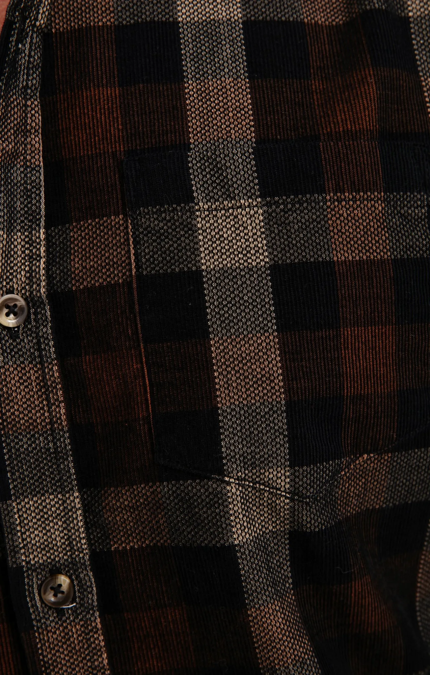 Chemise en velours marron -