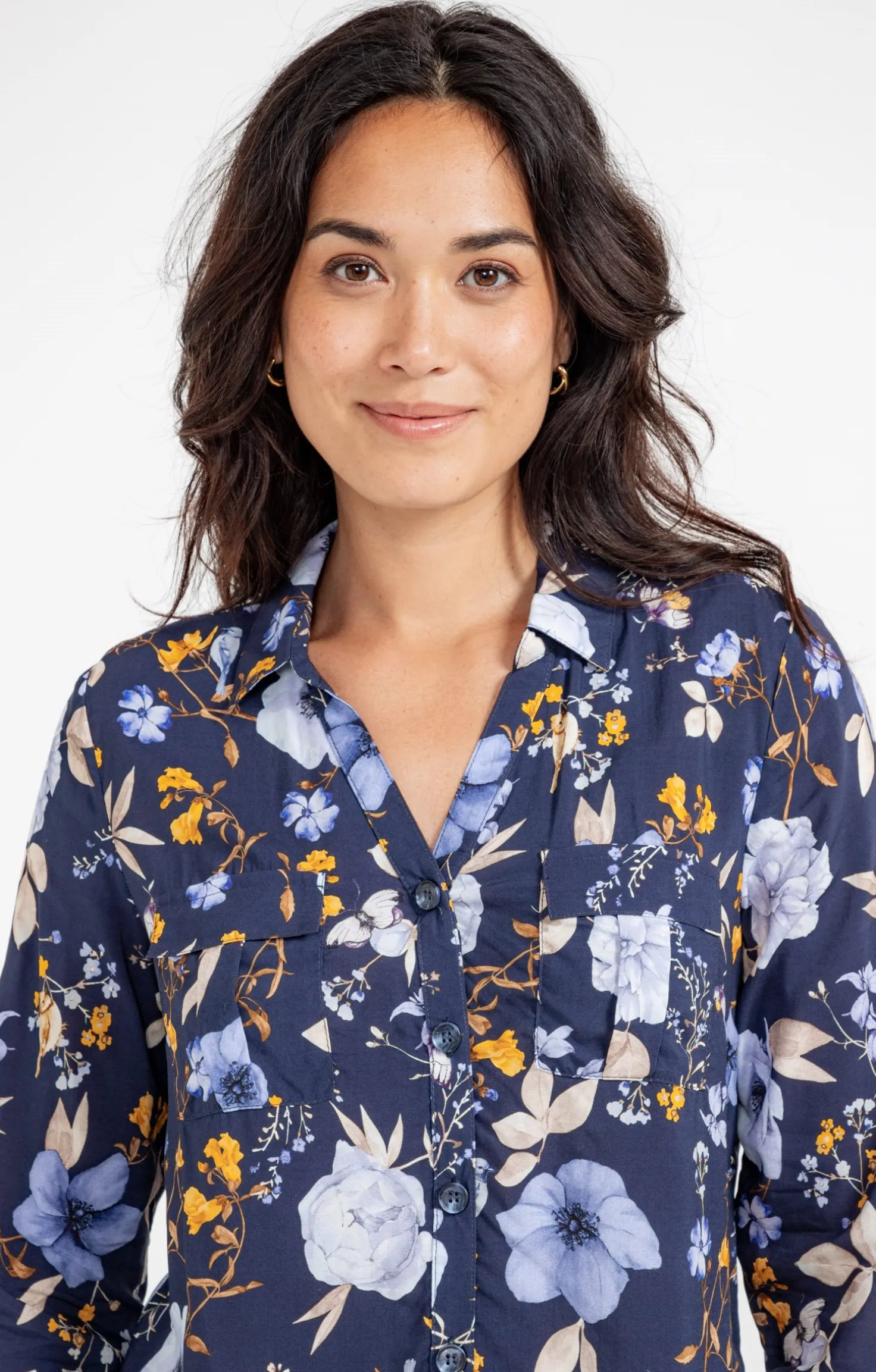Chemise imprimé fleuri -