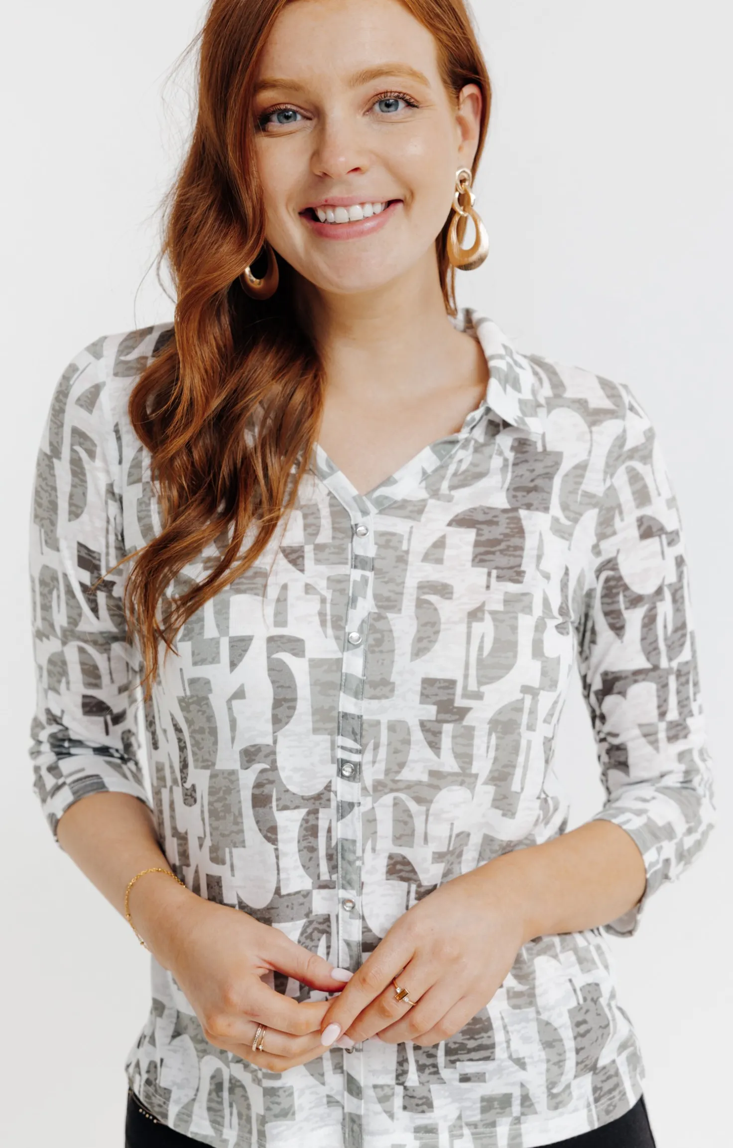 Chemise imprimé graphique -