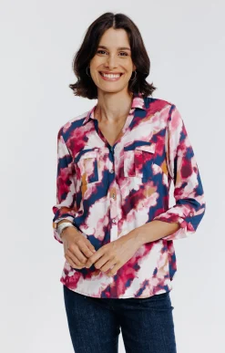 Chemise imprimée abstrait -
