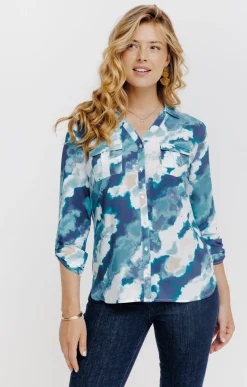 Chemise imprimée abstrait -