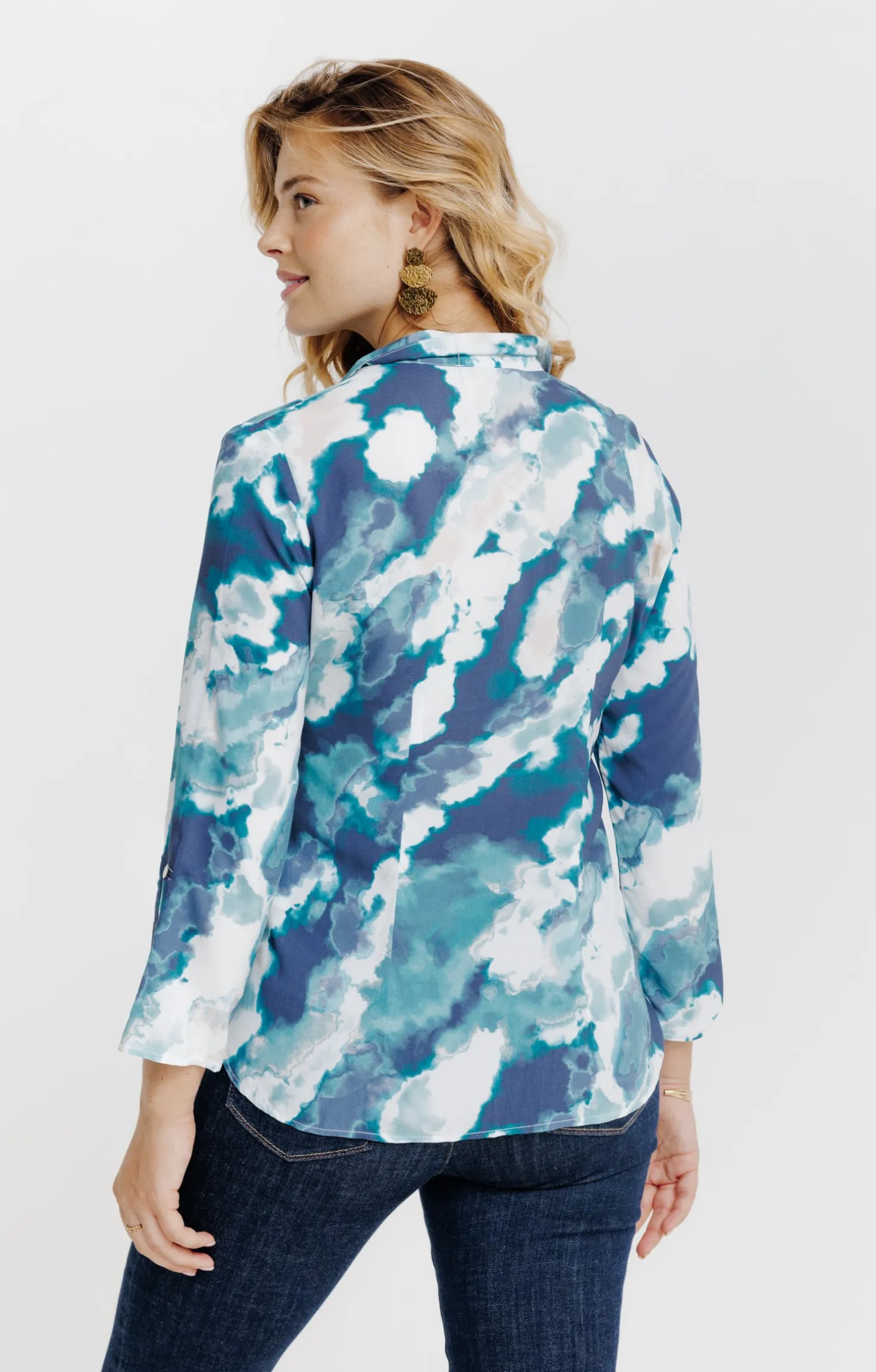 Chemise imprimée abstrait -
