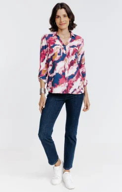 Chemise imprimée abstrait -