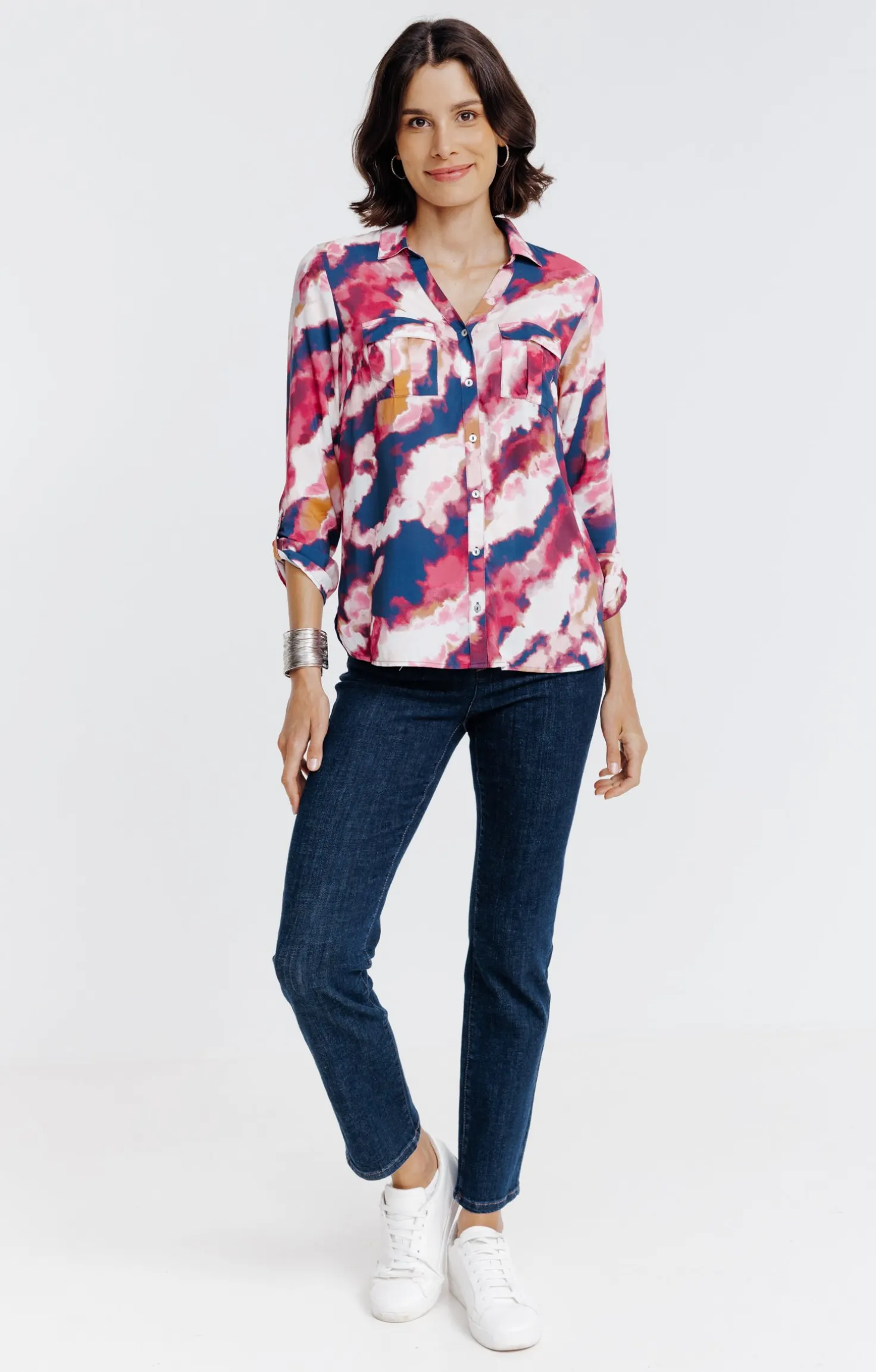 Chemise imprimée abstrait -
