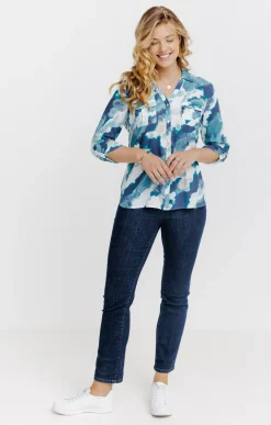 Chemise imprimée abstrait -