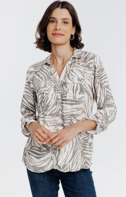 Chemise imprimée zebre -