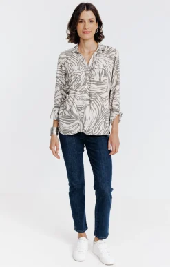 Chemise imprimée zebre -