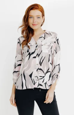 Chemise imprimée abstrait -