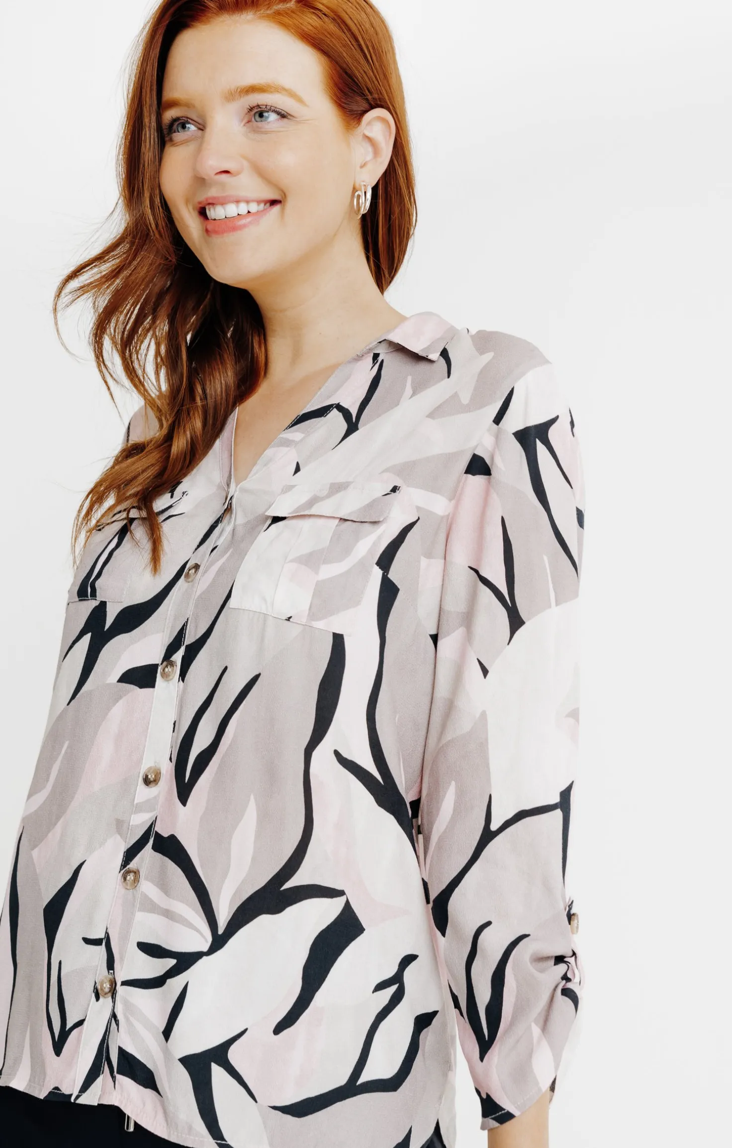 Chemise imprimée abstrait -