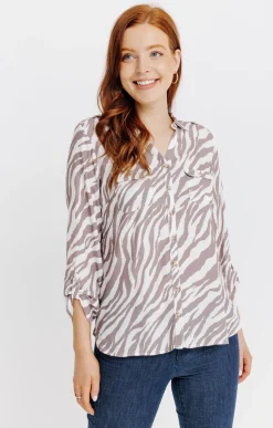 Chemise imprimée animal -