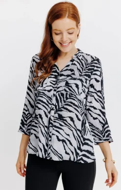 CHEMISE IMPRIME ANIMAL DETAIL SNAPS -