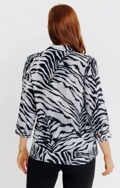 CHEMISE IMPRIME ANIMAL DETAIL SNAPS -