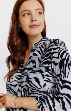 CHEMISE IMPRIME ANIMAL DETAIL SNAPS -