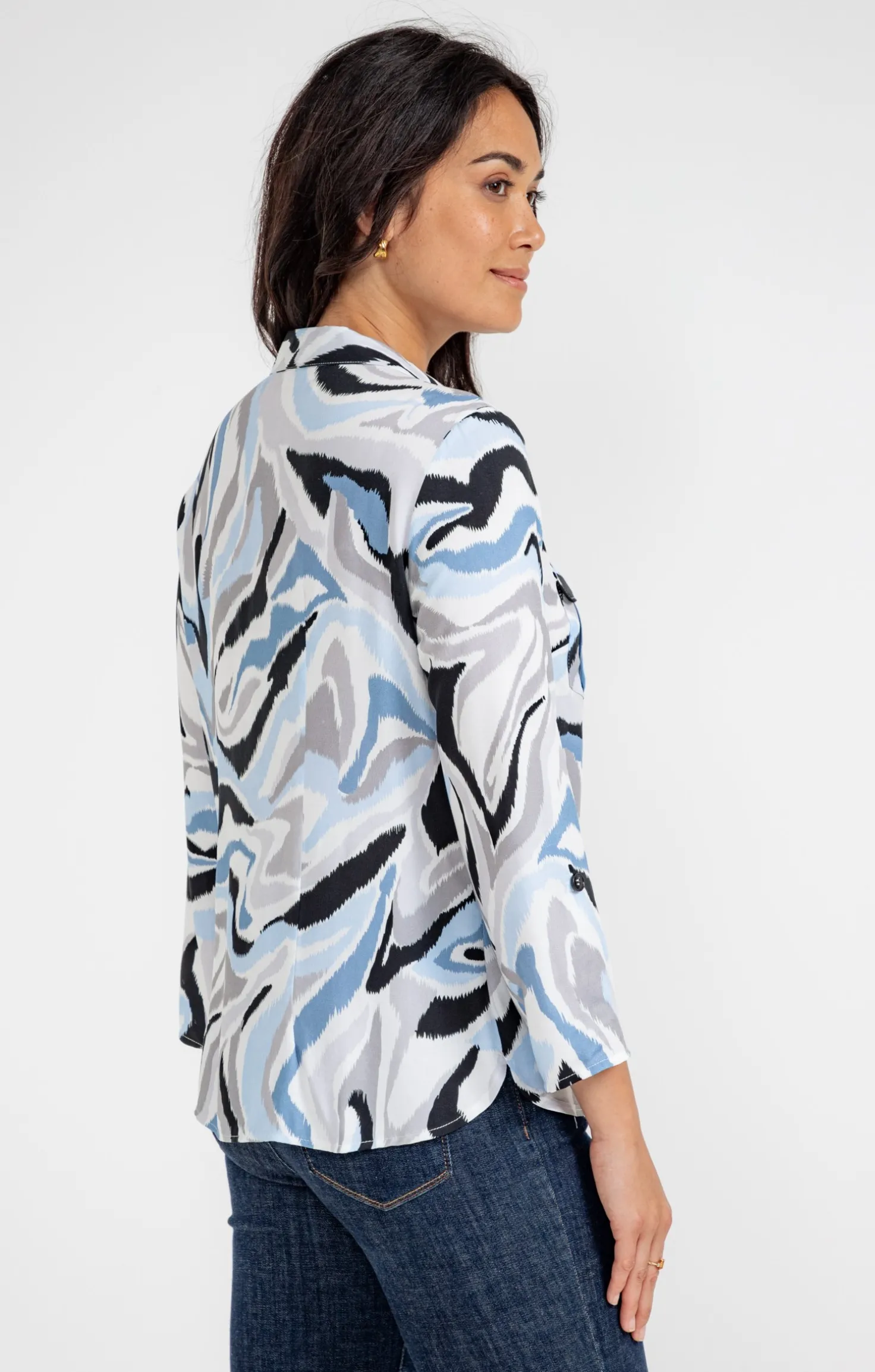 Chemise imprimée animalier -