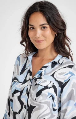Chemise imprimée animalier -