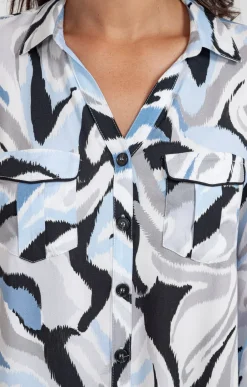 Chemise imprimée animalier -