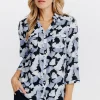 Chemise imprimée feuillage -