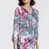 Chemise imprimée fleurie -