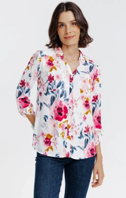 Chemise imprimée fleurie -
