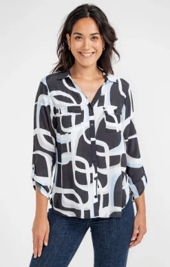 Chemise imprimée graphique -