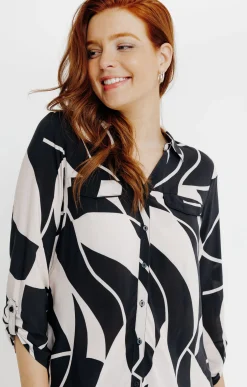Chemise imprimée graphique -