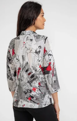CHEMISE IMPRIME LUDIQUE NEWSPAPER -