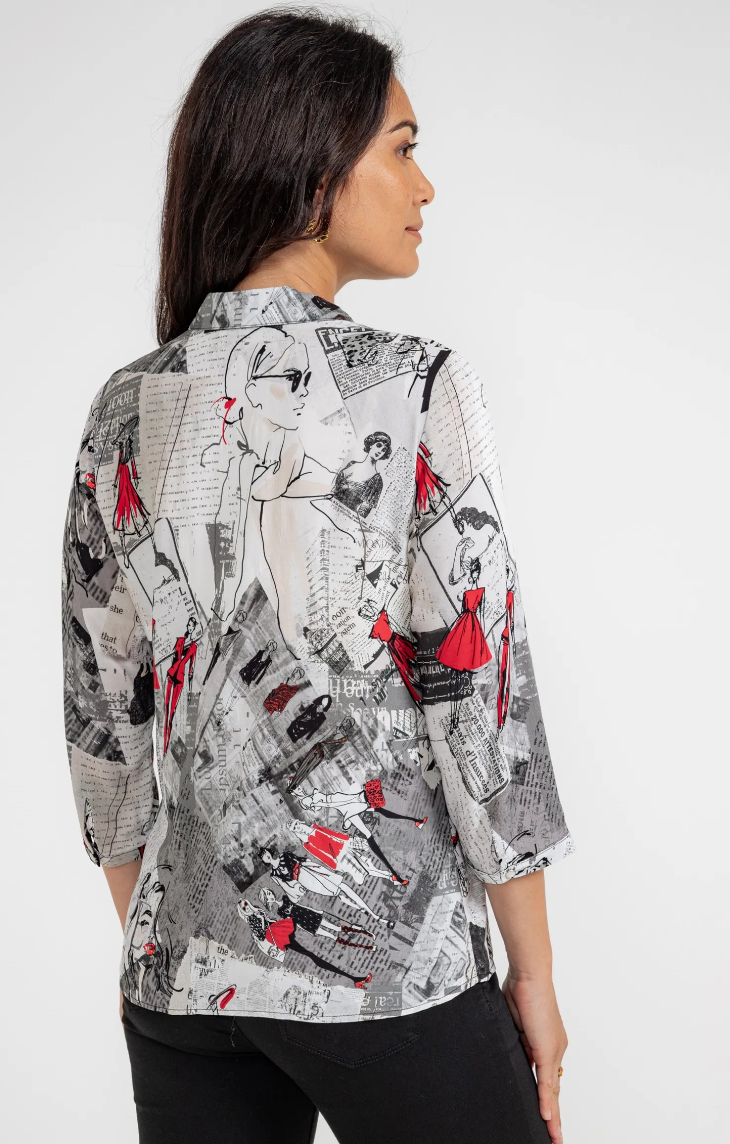 CHEMISE IMPRIME LUDIQUE NEWSPAPER -