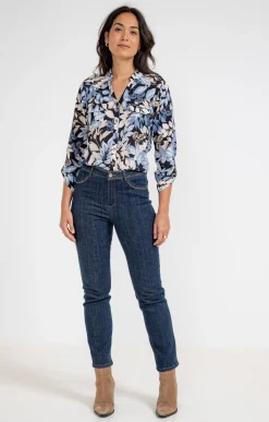 CHEMISE IMPRIME NATUREL AVEC POCHE -