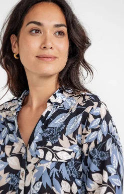 CHEMISE IMPRIME NATUREL AVEC POCHE -