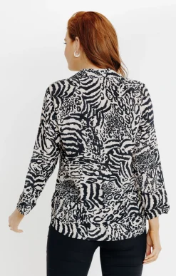 CHEMISE IMPRIME PEAU DE BÊTE -