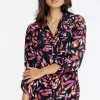 CHEMISE IMPRIMEE MOTIF FEUILLAGE COLORE -