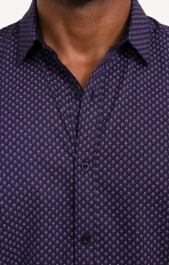 Chemise manches longes MACK Prune -