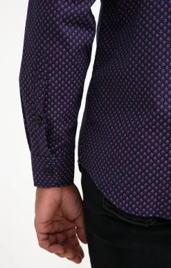 Chemise manches longes MACK Prune -