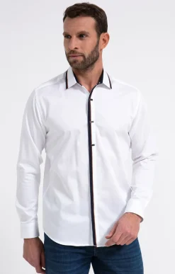Chemise manches longue en satin -